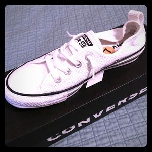 White Converse sneakers